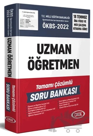 2022 Uzman Öğretmen Tamamı Çözümlü Soru Bankası – Kolektif – Data Yayınları kitap kapağı