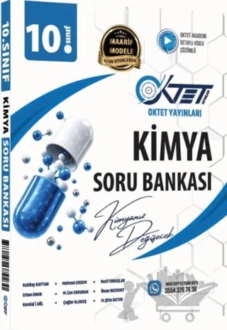 10. Sınıf Kimya Maarif Soru Bankası – Kubilay Kaptan, Mehmet Erdem – Oktet Yayınları kitap kapağı
