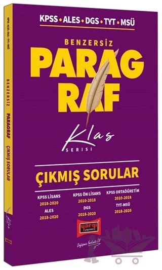 ALES KPSS DGS Paragraf Benzersiz Çıkmış Sorular – Kolektif – Yargı Yayınevi kitap kapağı