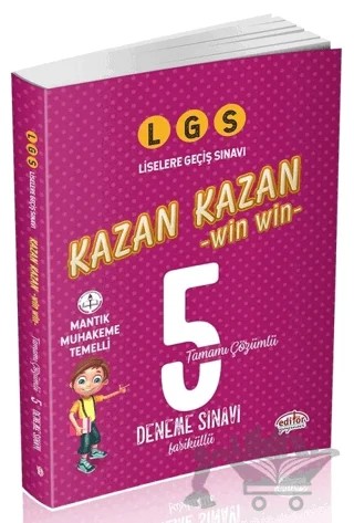 LGS Kazan Kazan Tamamı Çözümlü 5 Deneme Sınavı – Kolektif – Editör Yayınevi kitap kapağı