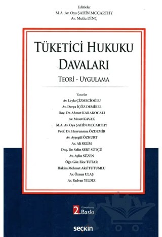 Tüketici Hukuku Davaları – Kolektif – Seçkin Yayıncılık kitap kapağı