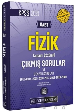 2021 KPSS ÖABT Fizik Tamamı Çözümlü Çıkmış Sorular – Kolektif – Pegem Akademi Yayıncılık kitap kapağı