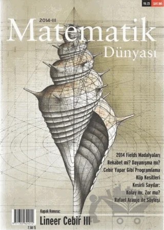 Matematik Dünyası Dergisi Sayı:100 Yıl:2014 - III – Kollektif – Nesin Yayınevi kitap kapağı