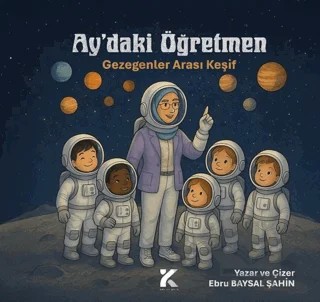 Ayda’ki Öğretmen - Gezegenler Arası Keşif – Ebru Baysal Şahin – Kiba Yayımcılık kitap kapağı