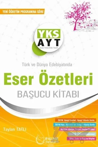 Palme YKS AYT Eser Özetleri Başucu Kitabı – Taylan Tatlı – Palme Yayınları kitap kapağı
