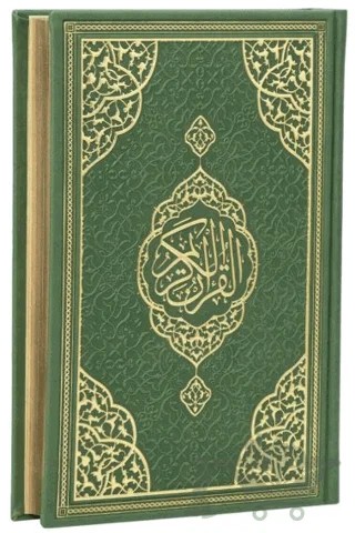 Çanta Boy Medine Hatlı Arapça Kenar Yaldızlı Termo Deri Kuran-ı Kerim - Yeşil – Kolektif – Furkan Neşriyat kitap kapağı