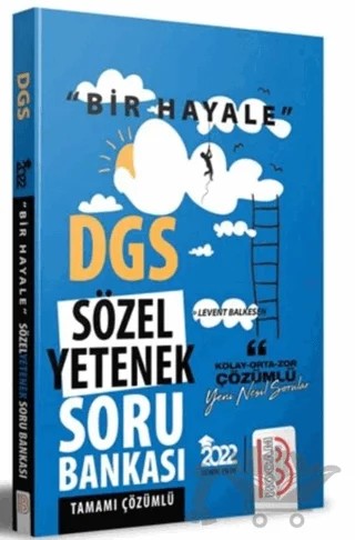 Bir Hayale Serisi DGS Sözel Yetenek Tamamı Çözümlü Soru Bankası – Levent Balkesen – Benim Hocam Yayınları kitap kapağı