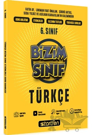 6. Sınıf Türkçe Bizim Sınıf – Kolektif – Startfen Yayınları kitap kapağı