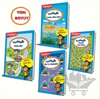 Highlights Puzzlemania (On The Go Serisi) 4'lü Set – Kolektif – Dikkat Atölyesi Yayınları kitap kapağı