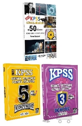 KPSS Güncel Bilgiler 50 Deneme + KPSS Genel Yetenek Genel Kültür 5 Deneme + KPSS Genel Yetenek Genel Kültür 3 Deneme – Kolektif – Panem Yayınları kitap kapağı