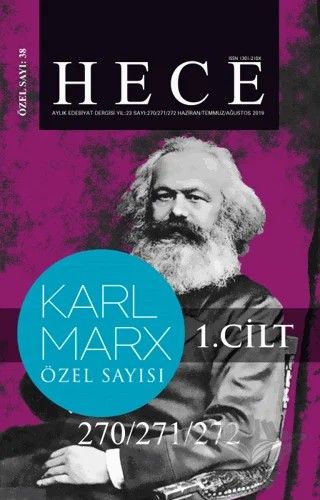 Hece Aylık Edebiyat Dergisi Karl Marx Özel Sayısı: 38 - 270/271/272 (2 Cilt Bir Arada) (Ciltsiz) – Hece Dergisi kitap kapağı
