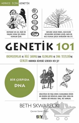 Genetik 101 – Beth Skwarecki – Say Yayınları kitap kapağı