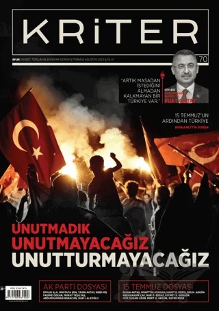 Kriter Dergisi Sayı: 70 - Temmuz Ağustos 2022 – Kriter Aylık Siyaset Toplum ve Ekonomi Dergisi Yayınları kitap kapağı