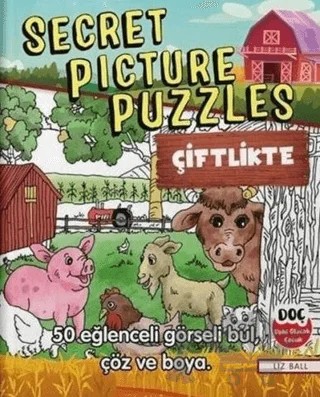 Secret Picture Puzzles - Çiftlikte – Kolektif – Dahi Olacak Çocuk Yayınları kitap kapağı