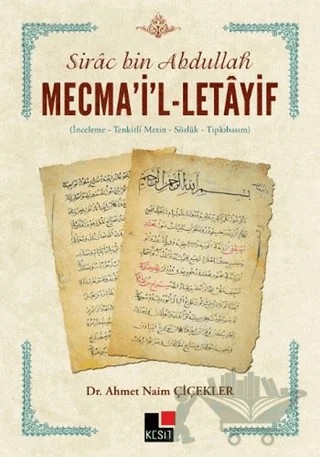 Mecma'i'l - Letayif – Ahmet Naim Çiçekler – Kesit Yayınları kitap kapağı