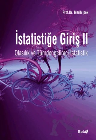 İstatistiğe Giriş 2 – Merih İpek – Beta Yayınevi kitap kapağı