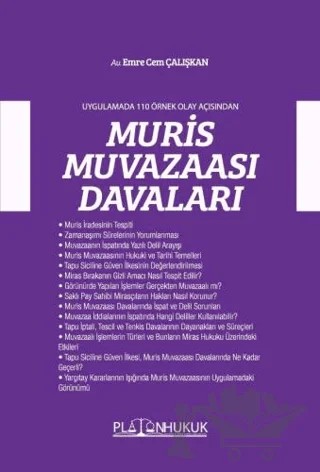 Muris Muvazaası Davaları – Emre Cem Çalışkan – Platon Hukuk kitap kapağı