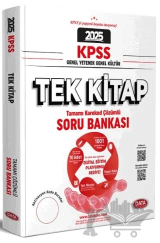 2025 KPSS Tek Kitap Soru Bankası (Karekod Çözümlü) – Kolektif – Data Yayınları kitap kapağı