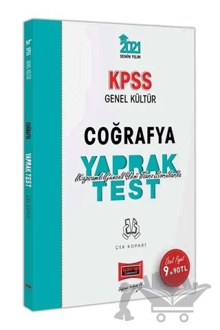 2021 KPSS Coğrafya Yaprak Test Çek Kopart – Kolektif – Yargı Yayınevi kitap kapağı