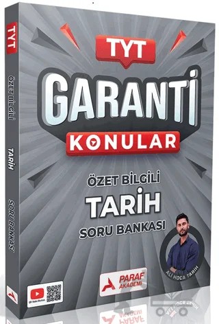 TYT Tarih Garanti Konular Özel Bilgili Soru Bankası – Kolektif – Paraf Akademi kitap kapağı