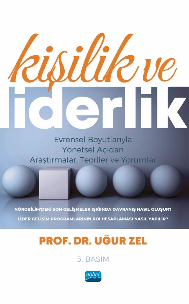 Kişilik ve Liderlik – Uğur Zel – Nobel Akademik Yayıncılık kitap kapağı