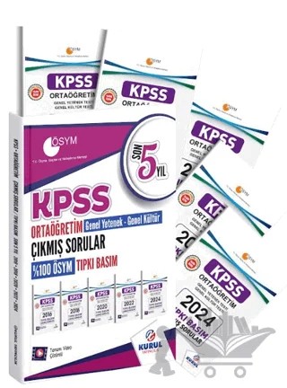 KPSS Ortaöğretim GYGK Son 5 Yıl Tıpkı Basım Çıkmış Sorular – Kolektif – Kurul Yayıncılık kitap kapağı
