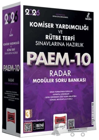 2026 PAEM Komiser Yardımcılığı ve Rütbe Terfi Sınavlarına Hazırlık Radar Modüler Soru Bankası – Kolektif – Yargı Yayınevi kitap kapağı