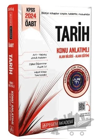 2024 KPSS ÖABT Tarih Konu Anlatımlı – Kolektif – Pegem Akademi Yayıncılık kitap kapağı