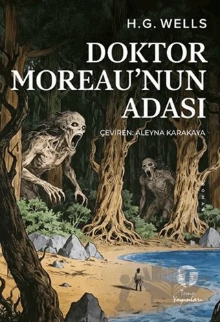 Doktor Moreau’nun Adası – H. G. Wells – Tema Yayınları kitap kapağı