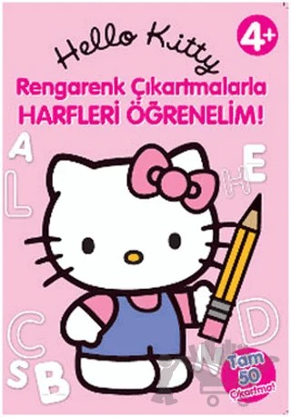 Hello Kitty - Rengarenk Çıkartmalarla Harfleri Öğrenelim – Kolektif – Doğan Egmont Yayıncılık kitap kapağı