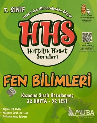 7. Sınıf Fen Bilimleri Haftalık Hasat Soruları – Kolektif – Muba Yayınları kitap kapağı