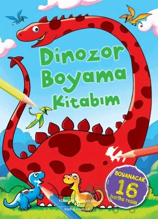 Dinozor Boyama Kitabım – Kolektif – İş Bankası Kültür Yayınları kitap kapağı
