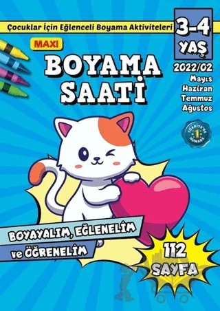 Maxi Boyama Saati 2022/2 Mayıs Haziran Temmuz Ağustos – Maxi Yayıncılık kitap kapağı