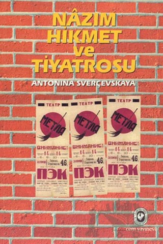 Nazım Hikmet ve Tiyatrosu – Antonina Sverçevskaya – Cem Yayınevi kitap kapağı