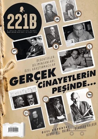 221B İki Aylık Polisiye Dergi Sayı: 19 Mart - Nisan 2019 – 221B Dergisi kitap kapağı