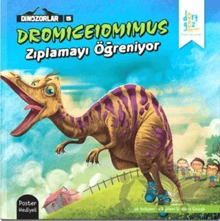 Dromiceiomimus Zıplamayı Öğreniyor – Özge Selçuk Bozkurt – Dörtgöz Yayınları kitap kapağı