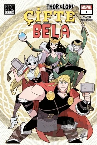 Thor ve Loki: Çifte Bela 4 – Mariko Tamaki – Marmara Çizgi kitap kapağı
