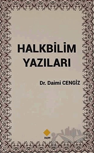 Halkbilim Yazıları – Daimi Cengiz – Duvar Kitabevi kitap kapağı
