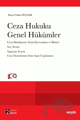 Ceza Hukuku Genel Hükümler – Murat Volkan Dülger – Seçkin Yayıncılık kitap kapağı