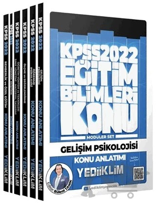 2022 KPSS Eğitim Bilimleri Konu Anlatımlı Modüler Set – Kolektif – Yediiklim Yayınları kitap kapağı