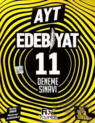 YKS AYT Türk Dili ve Edebiyatı 11 Deneme – Münevver Alireisoğlu, Sevinç Önder – Fix Yayınları kitap kapağı