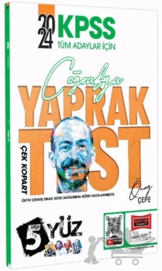KPSS 5 Yüz Coğrafya Çek Kopart Yaprak Test – Önay Çepe – Yargı Yayınevi kitap kapağı