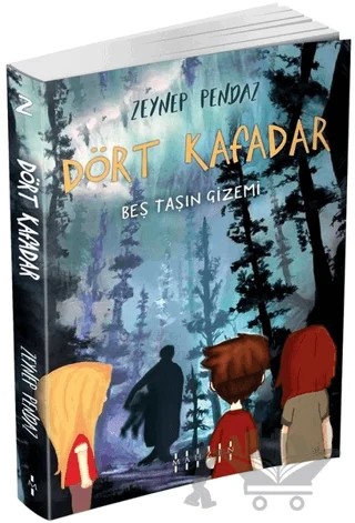 Dört Kafadar - Beş Taşın Gizemi – Zeynep Pendaz – Mahzen Yayıncılık kitap kapağı