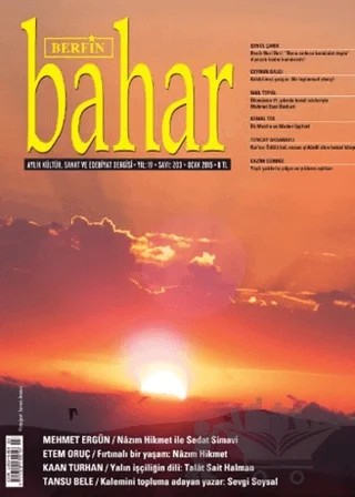 Berfin Bahar Aylık Kültür, Sanat ve Edebiyat Dergisi Sayı: 203 – Berfin Bahar Dergisi kitap kapağı