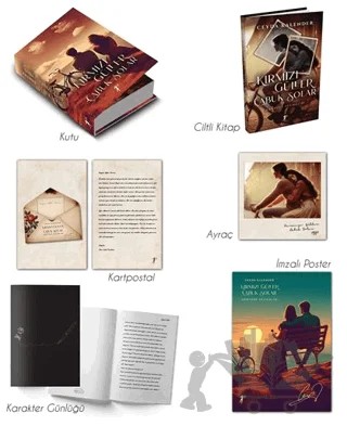 Kırmızı Güller Çabuk Solar - Günyüzü Vesikalığı (Ciltli - Kutulu Set) – Ceyda Kalender – Artemis Yayınları kitap kapağı