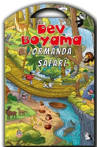 Dev Boyama - Ormanda Safari – Kolektif – Yağmur Çocuk kitap kapağı