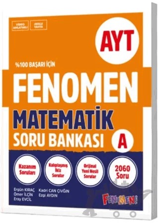 AYT Matematik A Soru Bankası – Kolektif – Fenomen Yayınları kitap kapağı