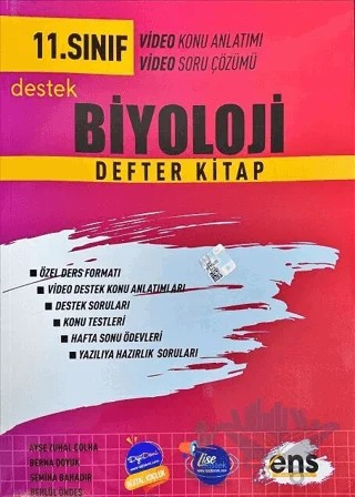 11. Sınıf Biyoloji Destek Defter Kitap – Kolektif – ENS Yayınları kitap kapağı