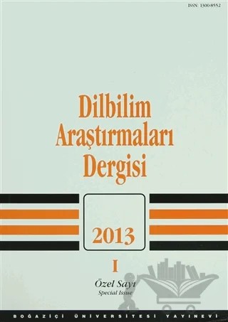 Dilbilim Araştırmaları Dergisi: 2013 / 1 – Boğaziçi Üniversitesi Yayınevi kitap kapağı