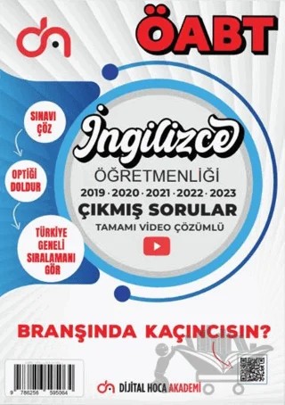 ÖABT İngilizce Öğretmenliği Son Beş Yıl Çıkmış Sorular Tamamı Video Çözümlü – Kolektif – Dijital Hoca kitap kapağı